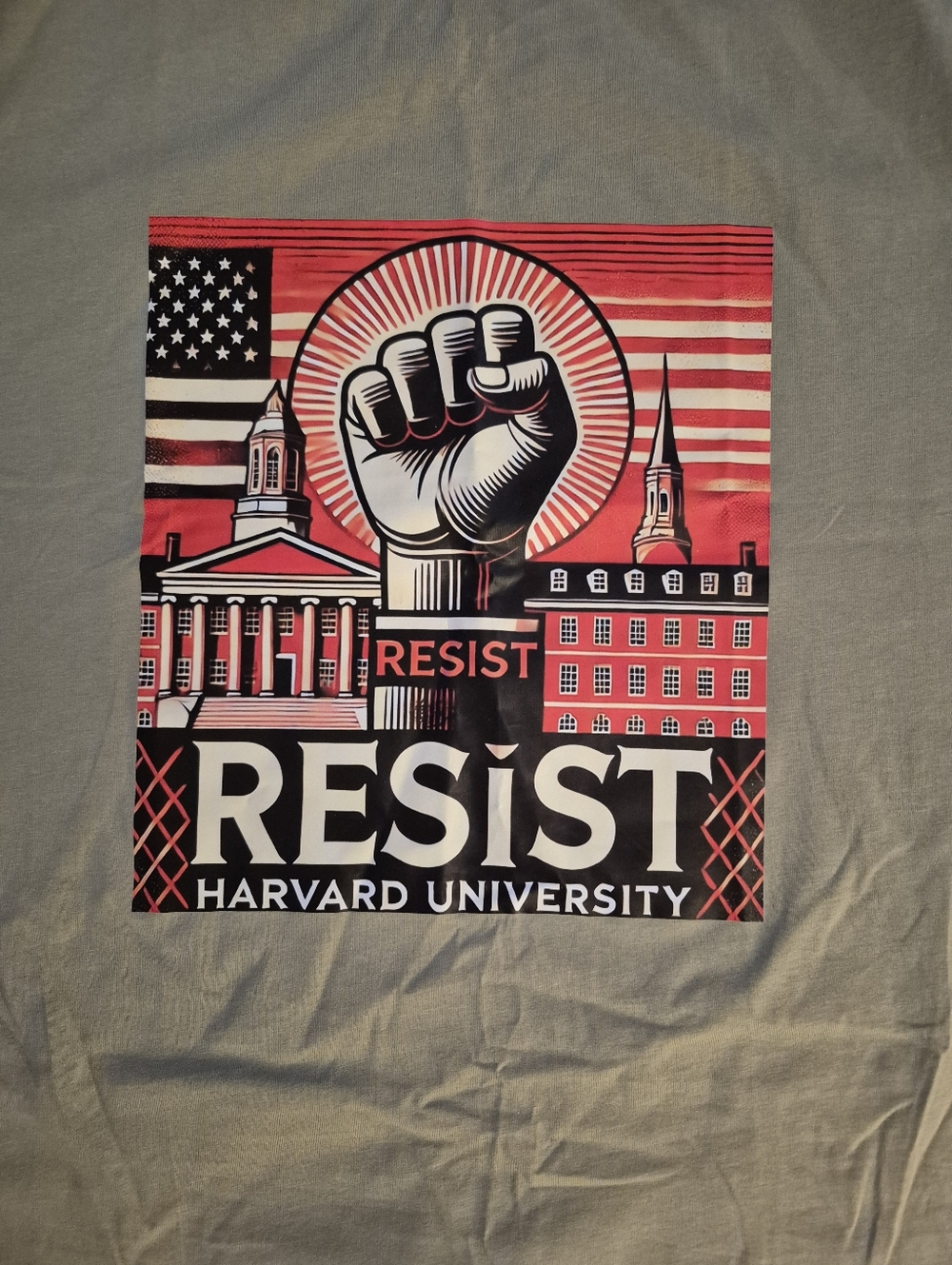 3XL Harvard RESIST Tee Shirt - Picture 3 of 5